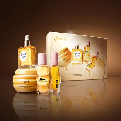Gisou 
Glow All The Way Hair and Lip Gift Set