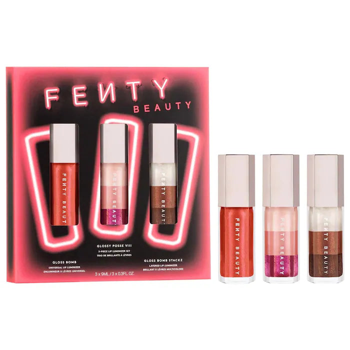 Fenty Beauty by Rihanna 
Glossy Posse VIII 3-Piece Lip Luminizer Set