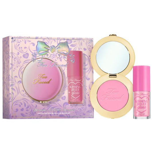 Too Faced 
Dream A Little Dream Makeup Gift Set: Cloud Crush Blush & Kissing Jelly Lip Oil