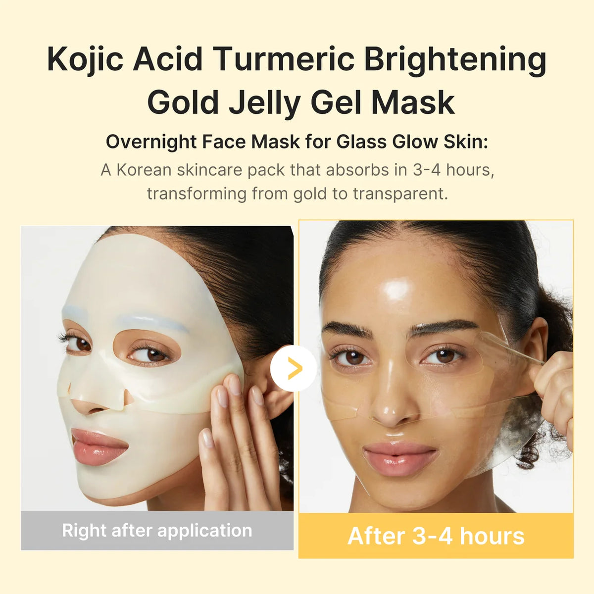 Medicube Kojic Acid Turmeric Gold Jelly Gel Mask x4