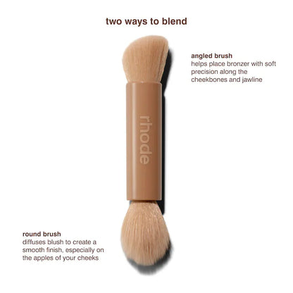 rhode Pocket Brush Double-Ended Makeup Brush