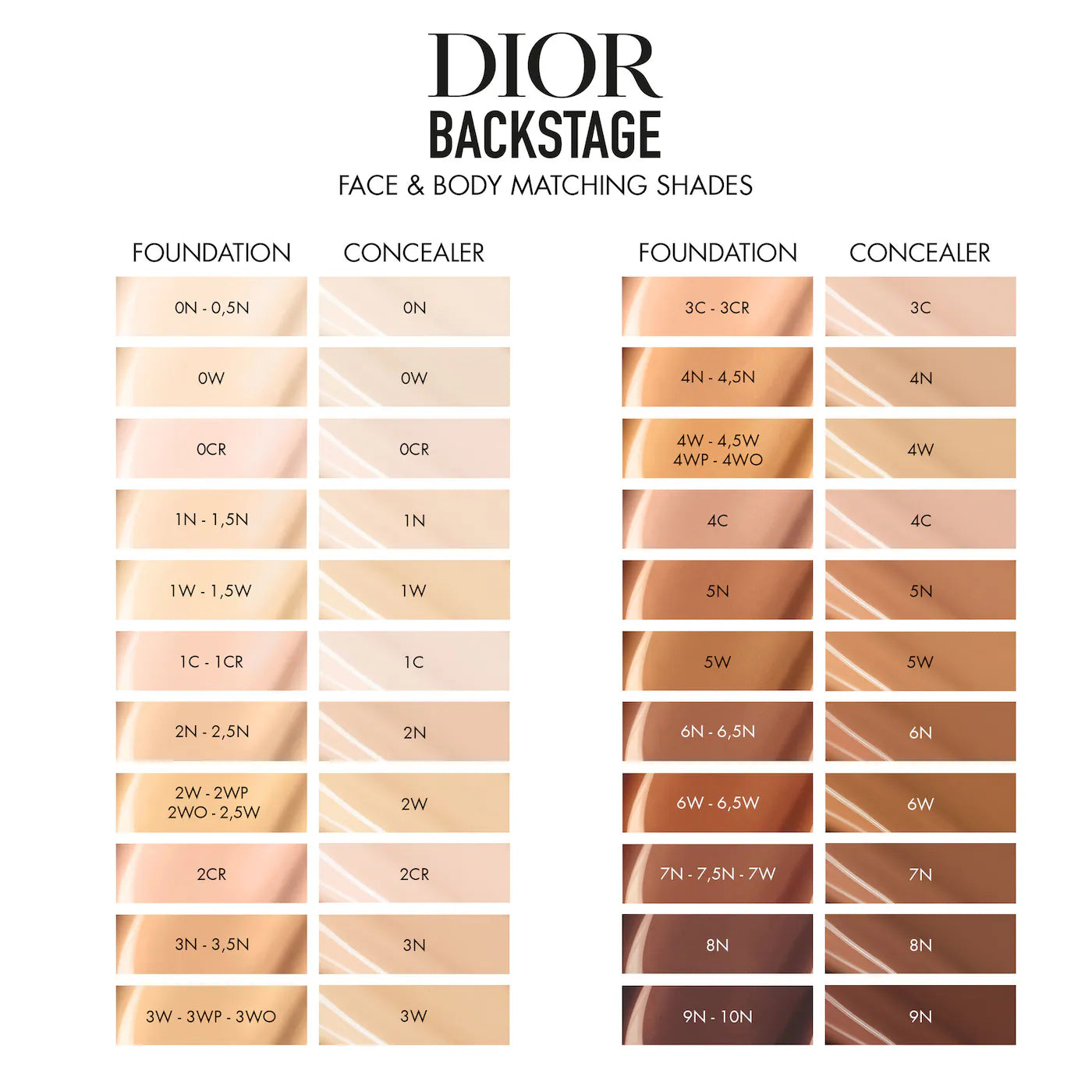 DIOR Backstage Face & Body Foundation